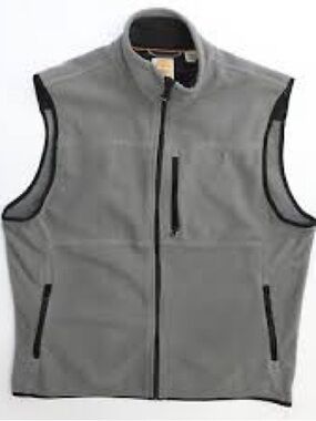 Timberland Gray Softshell Vest with Zip Pockets